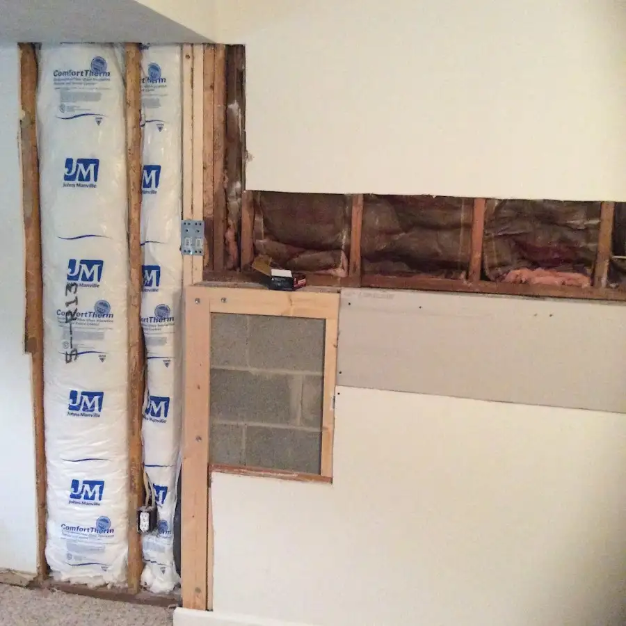 Wall insulation replacement during Contents Cleaning & Restoration in Orland Hills